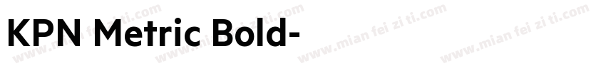 KPN Metric Bold字体转换